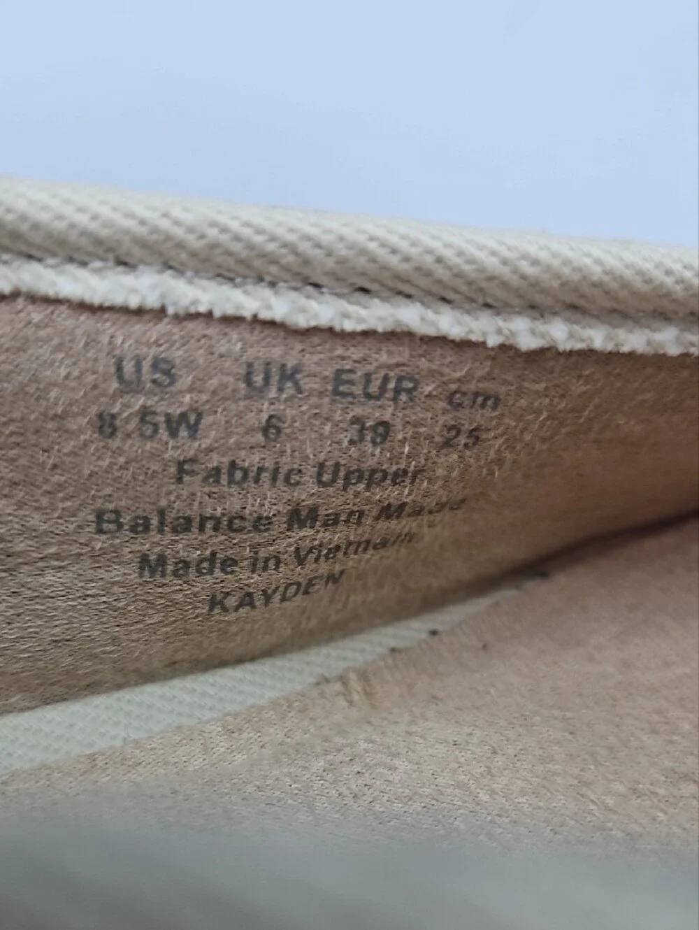 Lifestride Kayden Espadrille Cream/Tan  Wedge Pump Sandal Size 8.5 W